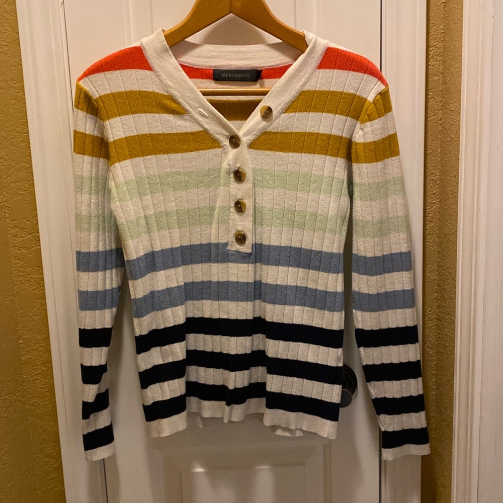 Striped sweater. Small.